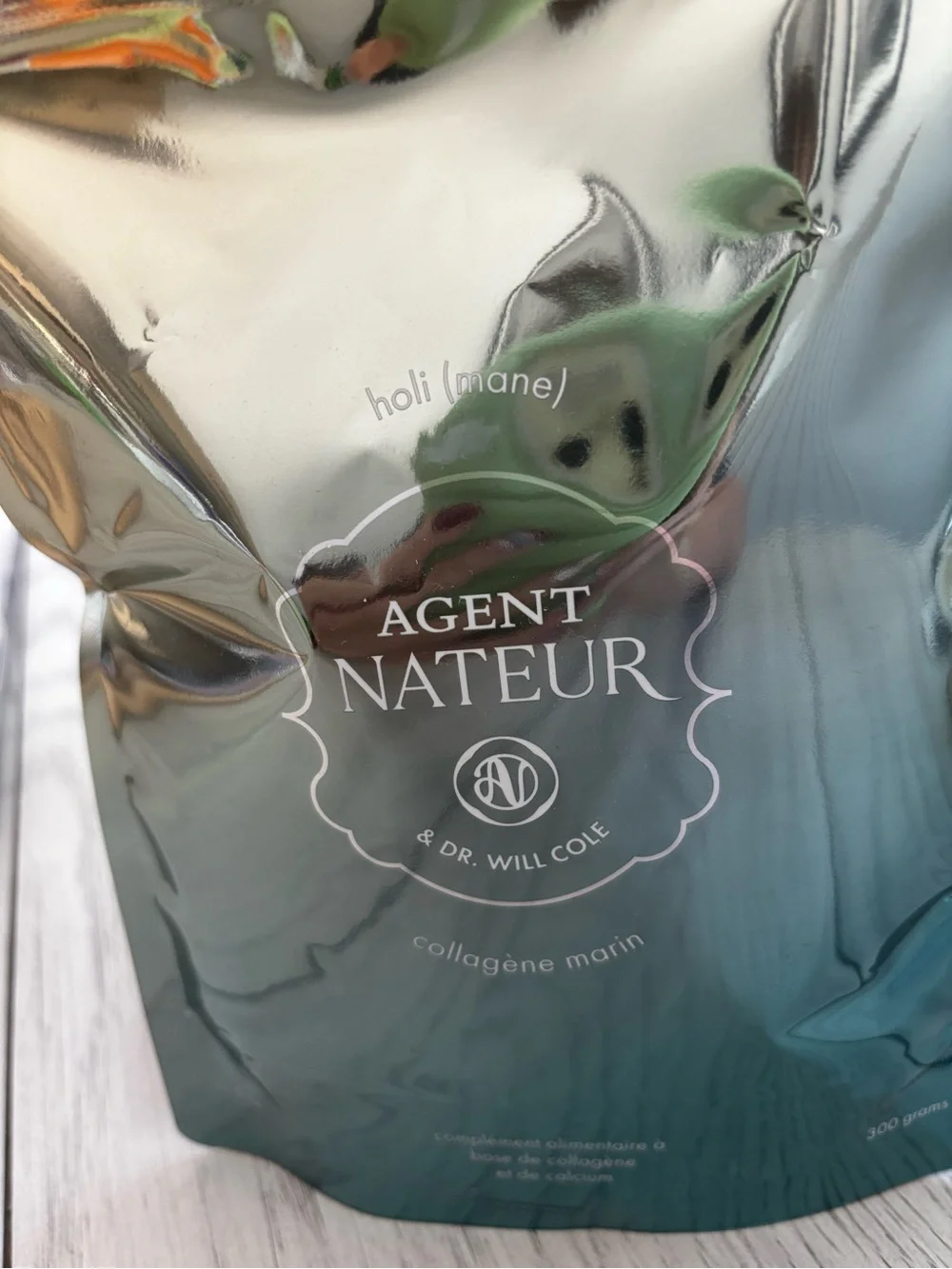 Agent Nateur Green Metallic Refillable Pouch